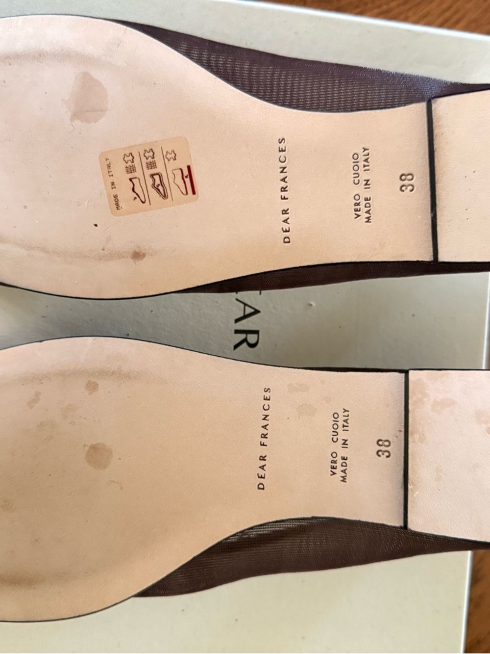 Dear Frances Balla Brown Mesh Ballet Flat - Picture 4 of 4